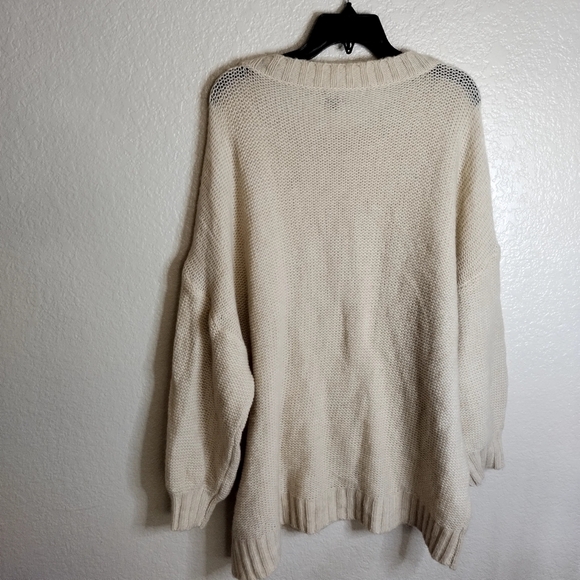 Aerie Oversized Happy Place Cable Sweater Sz 2xl - Picture 7 of 9